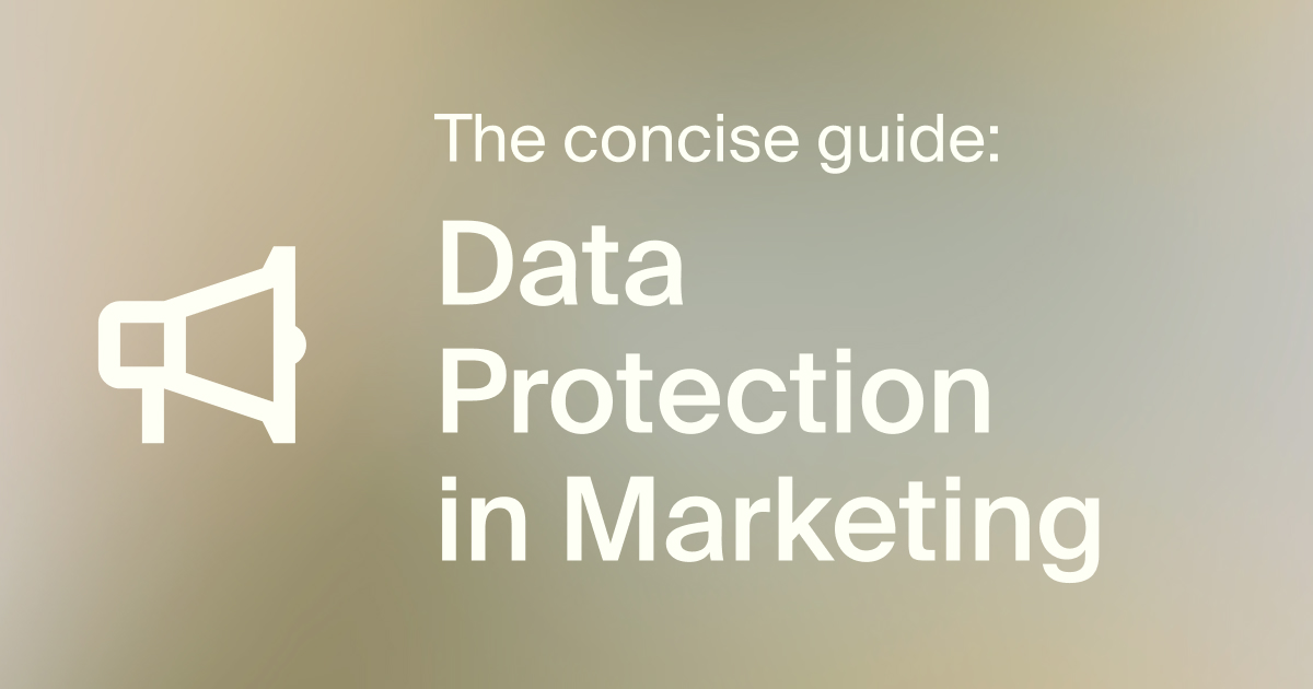 Symbolic image for marketing with AI, data, and data protection in harmony