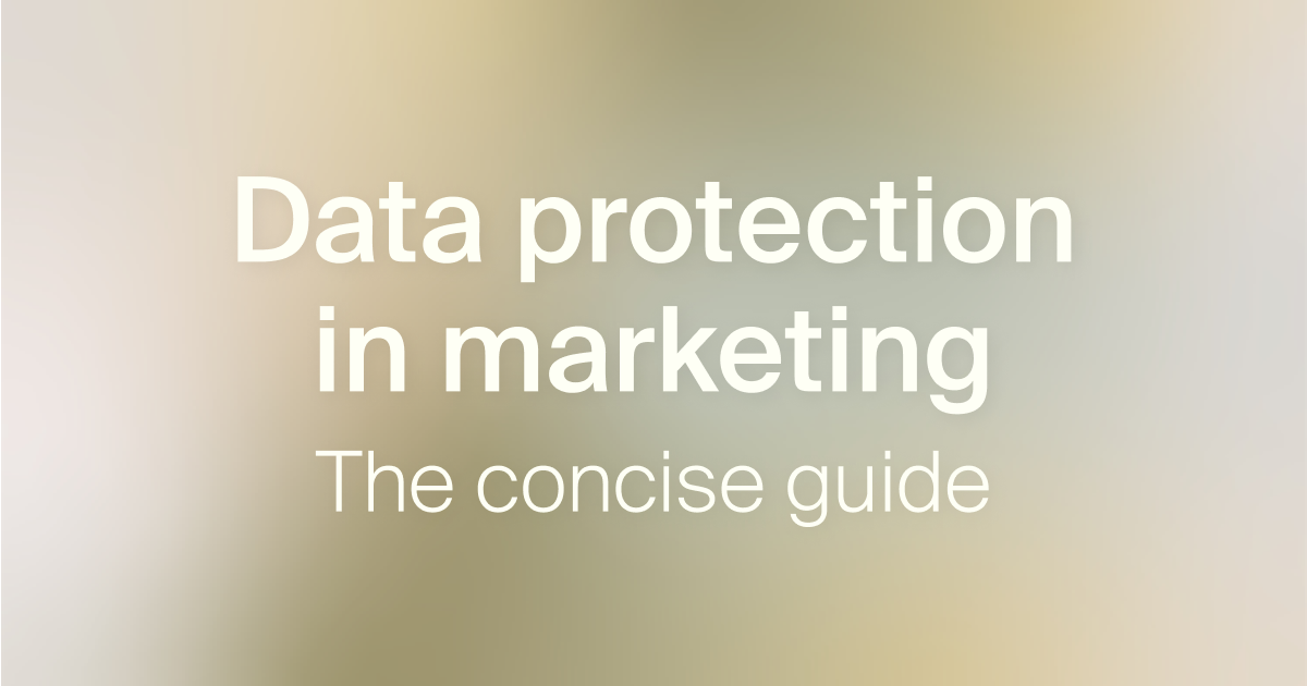 Symbolic image for marketing with AI, data, and data protection in harmony