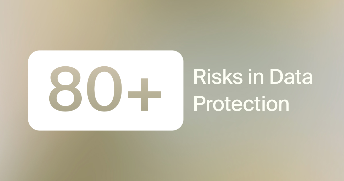 List of Data Protection Risks: Technical and Organizational Risks