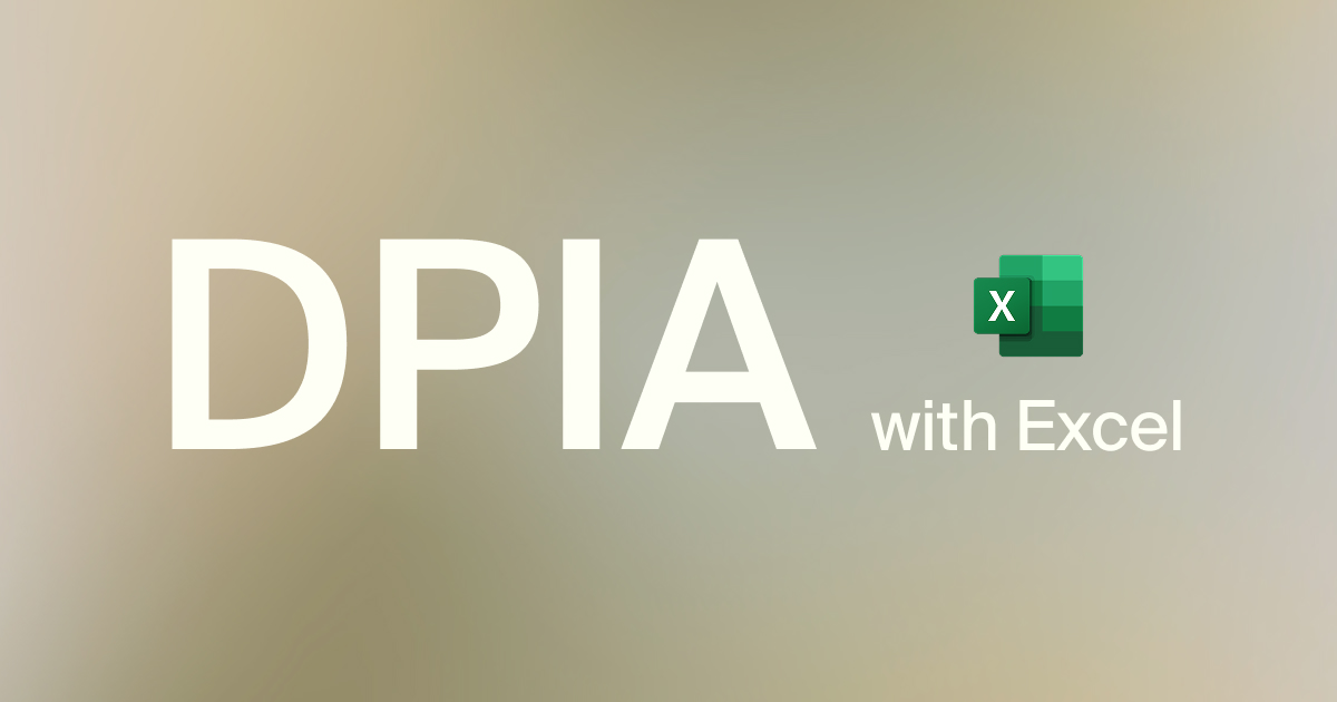 Guide to data protection impact assessment with Excel + alternative
