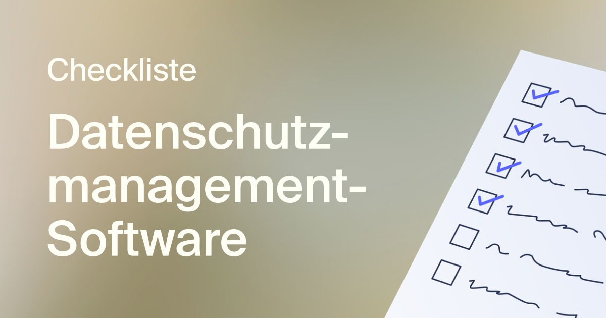 Checkliste zur Unterstützung von Datenschutzmanagement-Software Icon