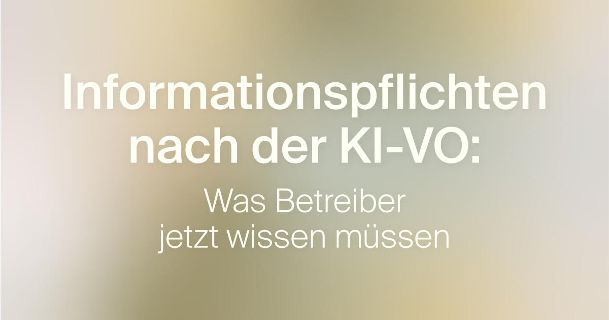 Symbolbild zu Informationspflichten f&uuml;r Hochrisiko-KI-Systeme im Rahmen der KI-VO