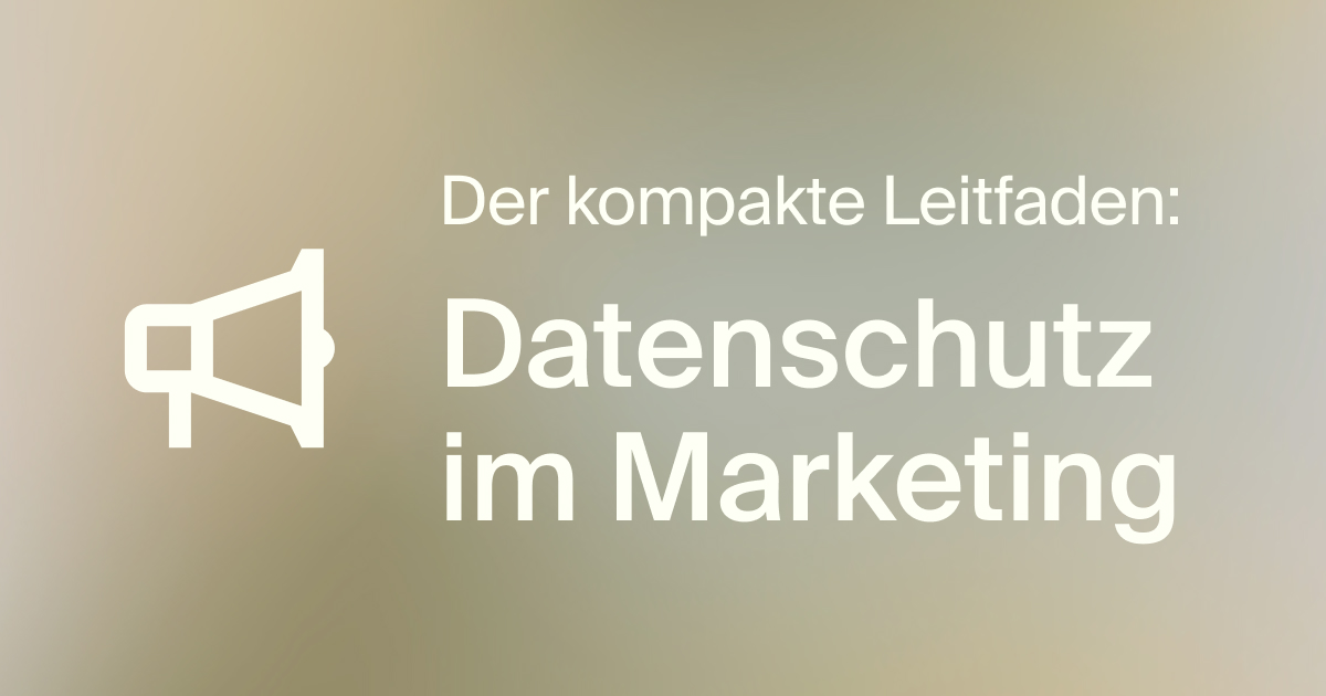 Symbolbild für Datenschutz im Marketing
