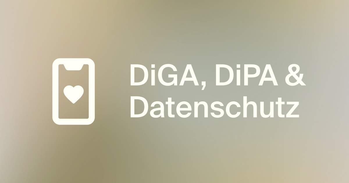 &Uuml;bersicht zu DiGA, DiPA und datenschutzrechtlichen Aspekten im Gesundheitswesen Icon