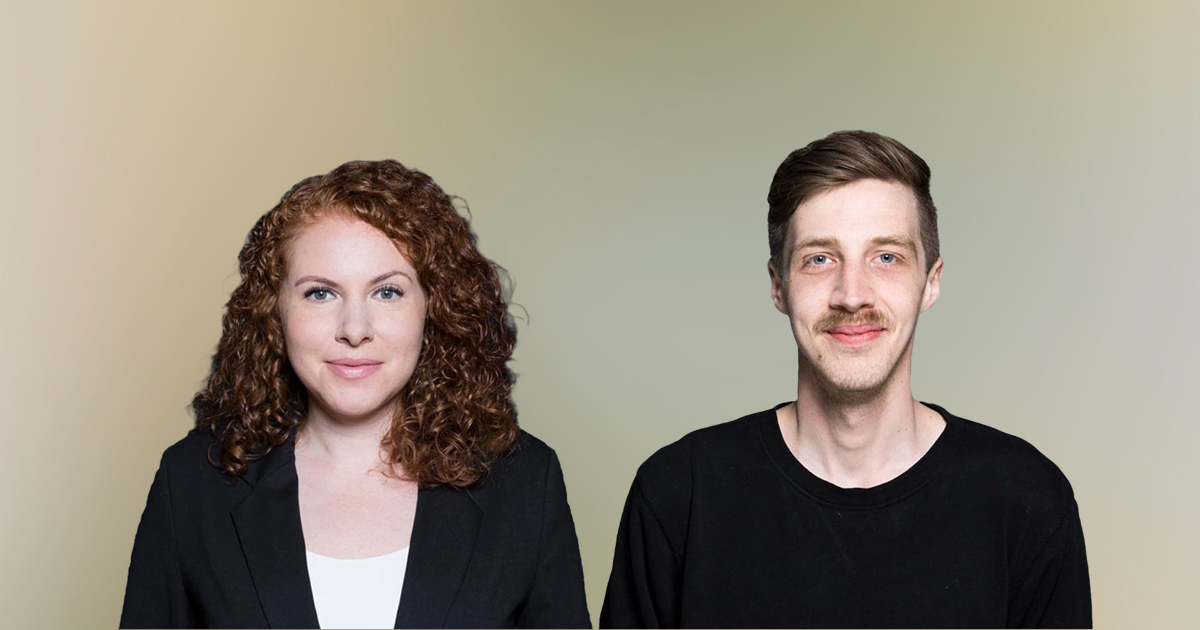 Portraits zweier Personen im beruflichen Kontext, die Professionalit&auml;t und Teamarbeit symbolisieren.